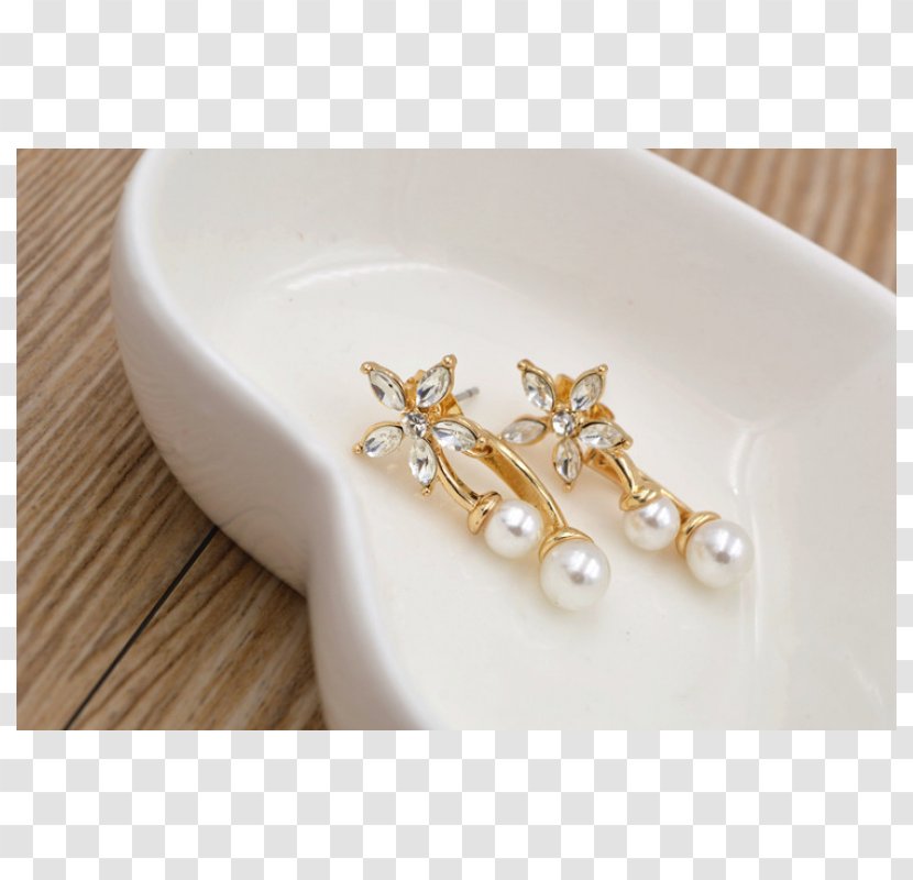 Pearl Earring Body Jewellery - Fashion Accessory - Hanging Beads Transparent PNG