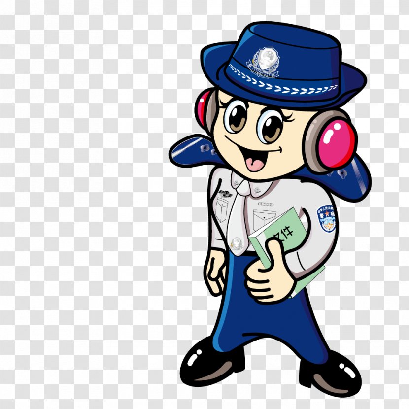 Police Officer Cartoon Peoples Of The Republic China - Fictional Character - Take Data Beauty Transparent PNG