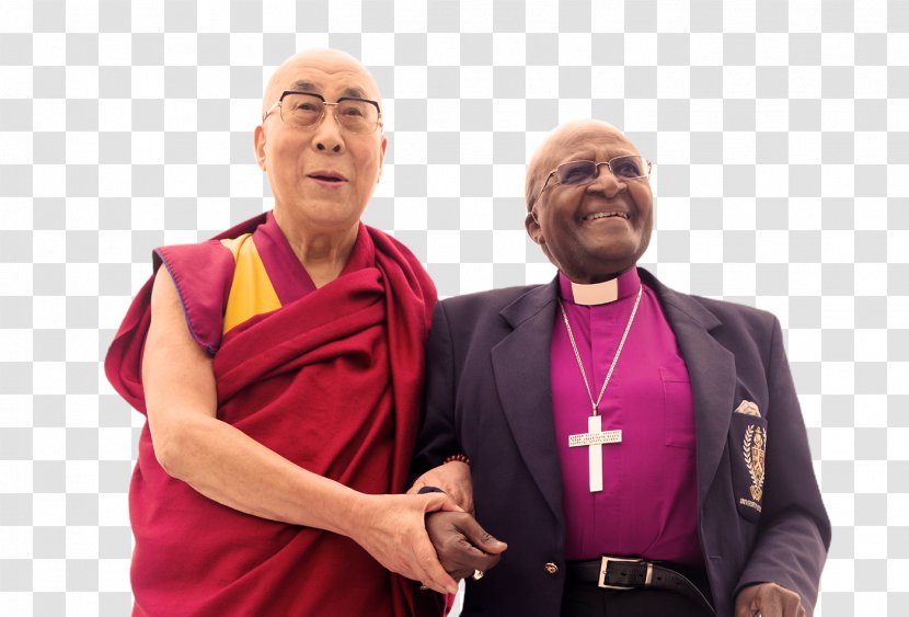 Desmond Tutu The Book Of Joy Dalai Lama Happiness His Holiness - 14th Transparent PNG