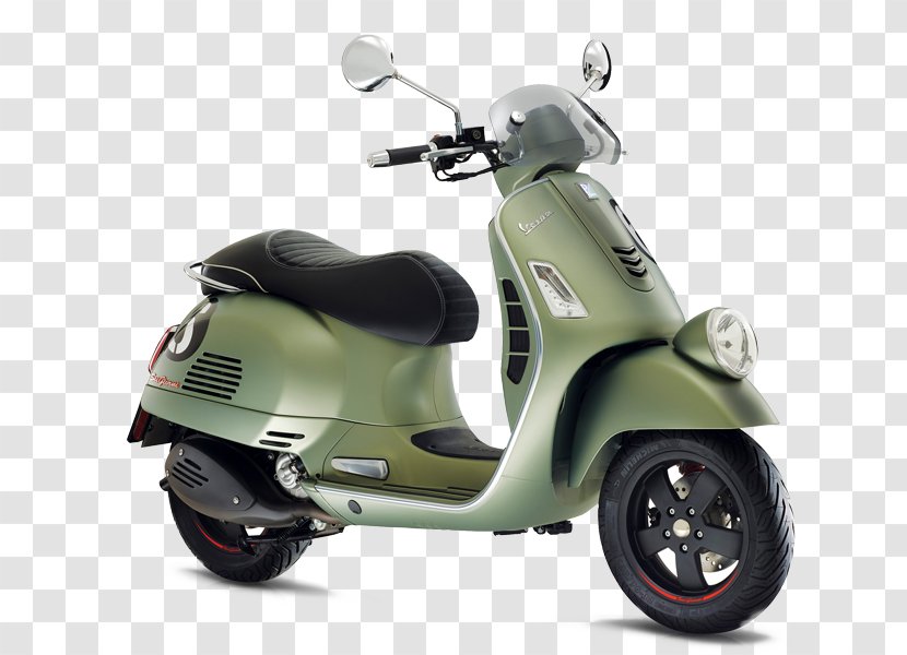Vespa GTS Piaggio Scooter Motorcycle - Motor Vehicle Transparent PNG