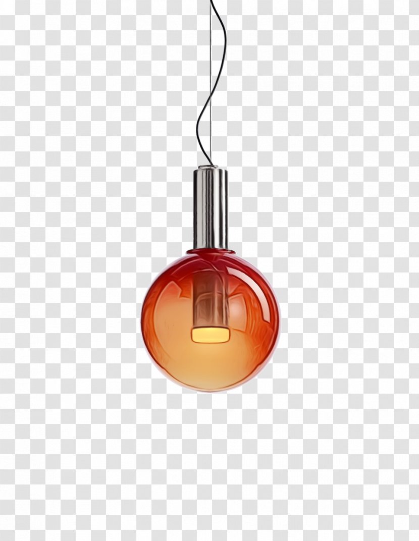 Orange - Ceiling - Interior Design Lighting Accessory Transparent PNG