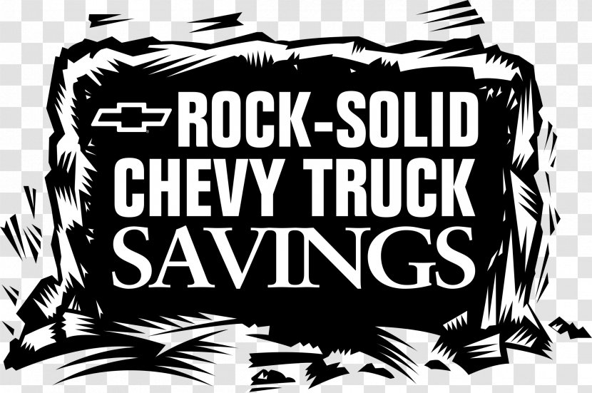 Chevrolet Logo Pickup Truck Font - Black And White Transparent PNG