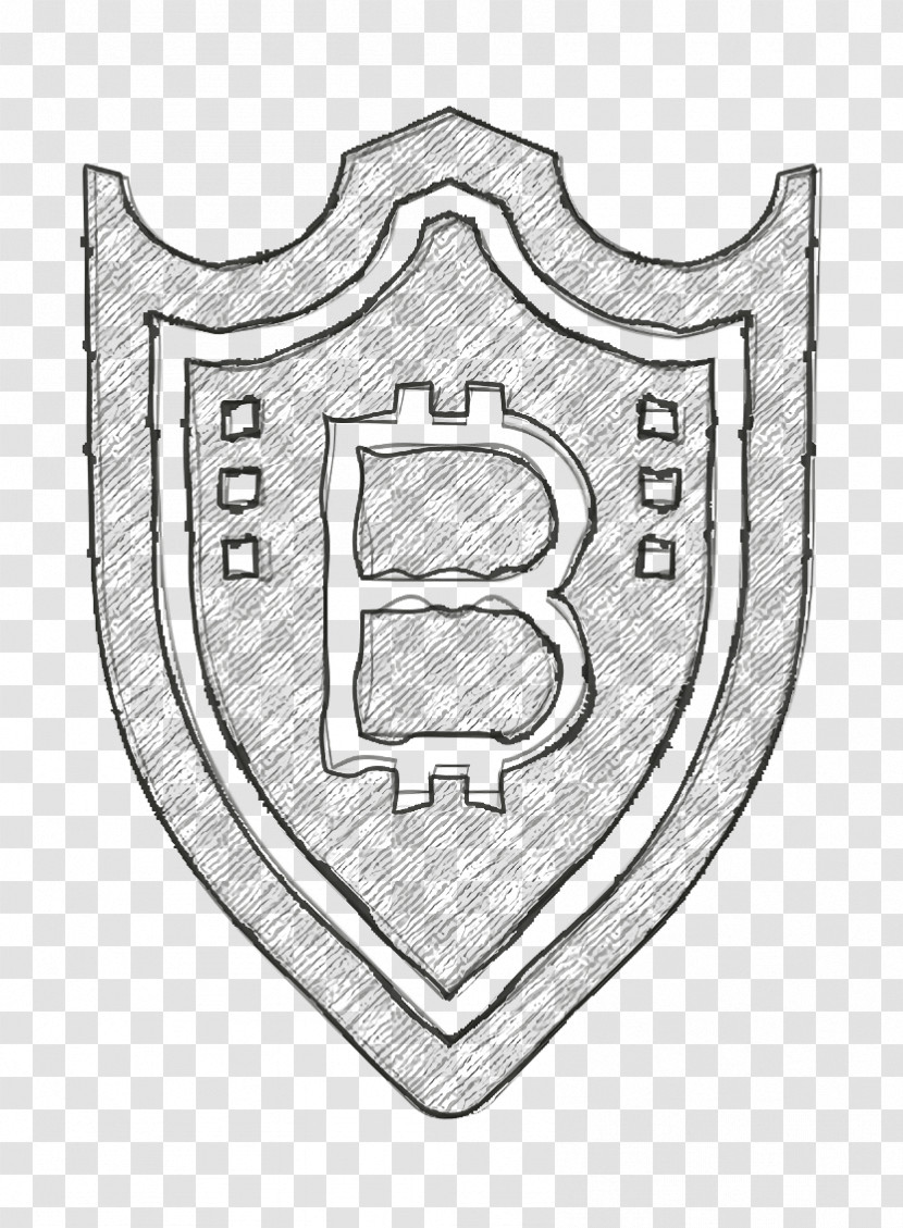 Blockchain Icon Shield Icon Bitcoin Icon Transparent PNG