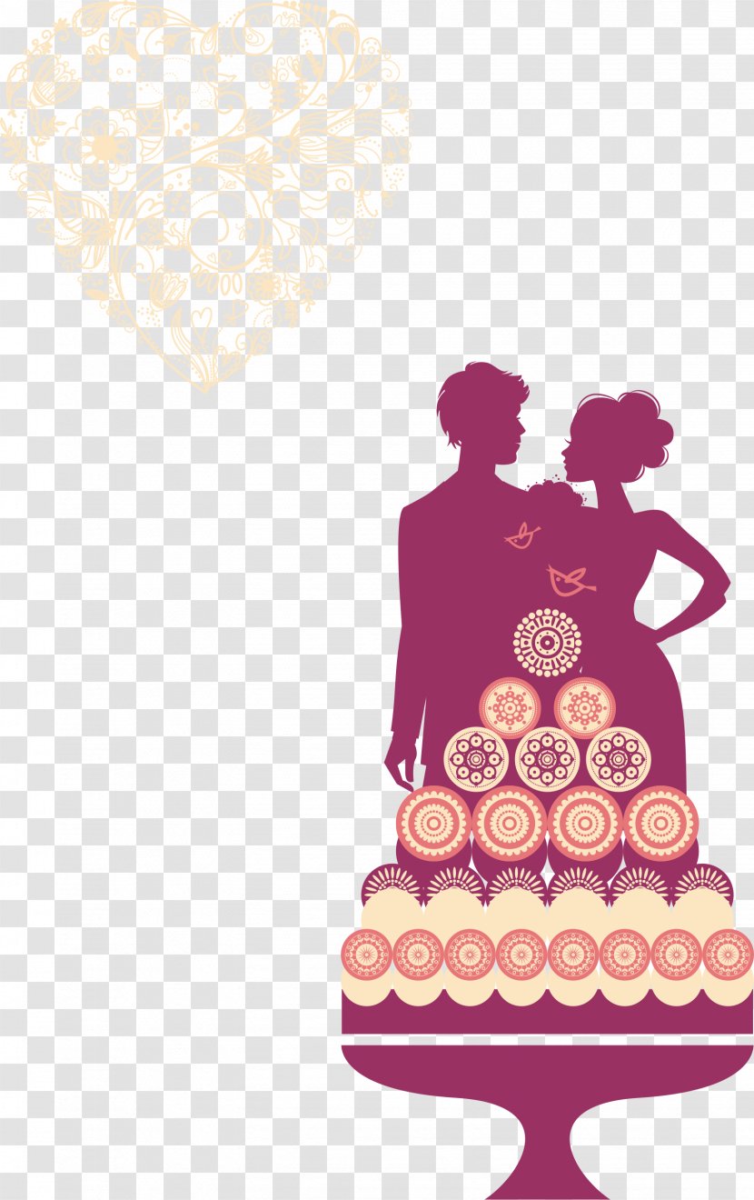 Wedding Invitation Marriage - Silhouette Couple Transparent PNG