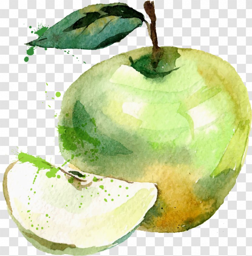 Drawing Apple Royalty-free Illustration - Green Transparent PNG