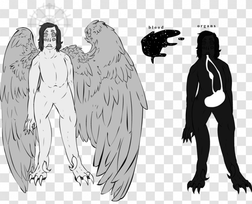 Homo Sapiens Legendary Creature Line Art Sketch - Watercolor - Belly Button Ring Scar Transparent PNG