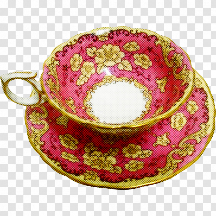 Teacup Cup Tableware Pink Porcelain Transparent PNG