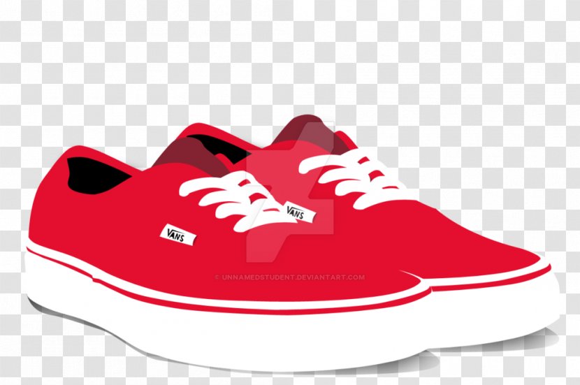Skate Shoe Sneakers Footwear Vans - Red - Heels Transparent PNG