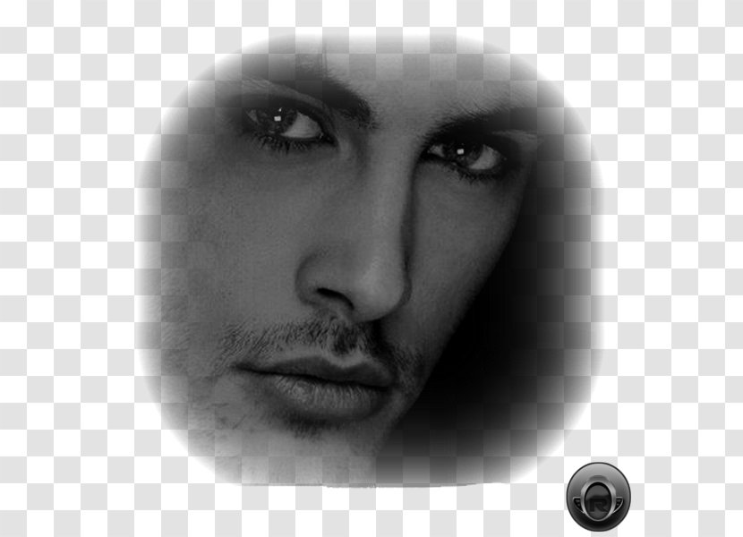 Black And White Portrait Painting Man Monochrome Photography - Cheek - Bay Transparent PNG