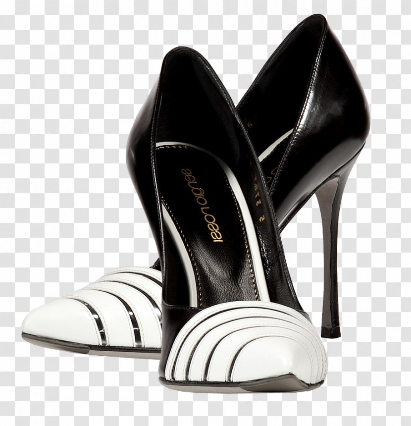 High-heeled Shoe Chanel Stiletto Heel Sergio Rossi - White - Silk Bag Transparent PNG