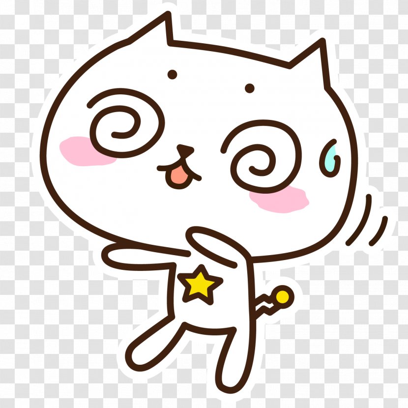 Tencent QQ Image Macro Facial Expression Emotion Sphynx Cat - Cartoon - Beautiful Star Transparent PNG