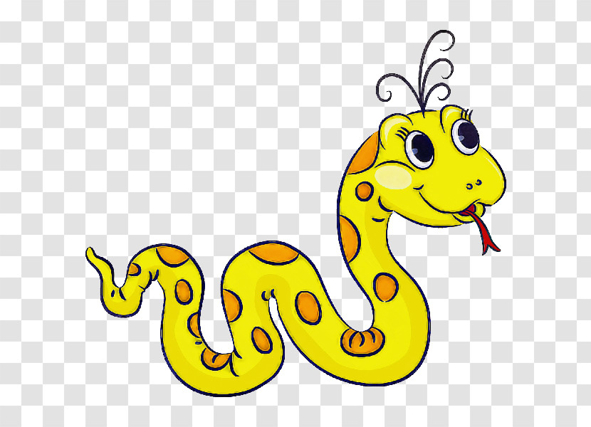 Serpent Snake Cartoon Reptile Scaled Reptile Transparent PNG