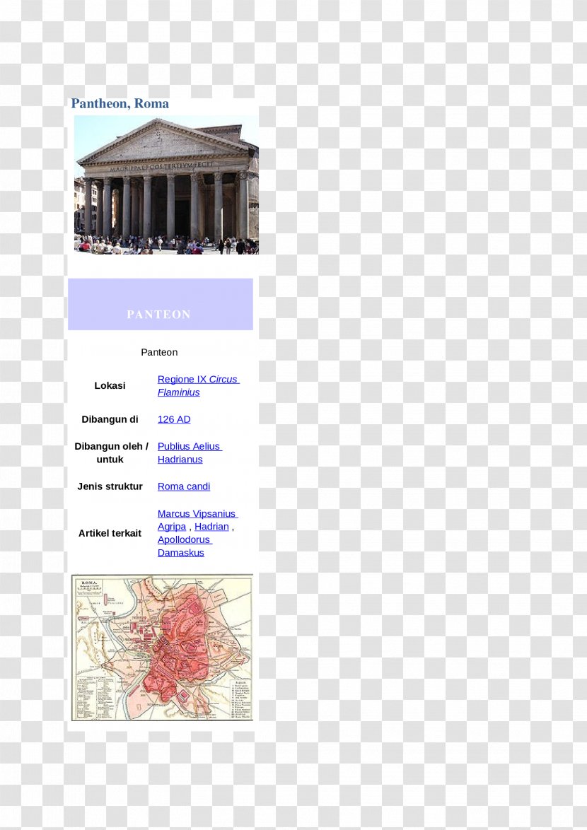 Pantheon Map Rome Font Transparent PNG