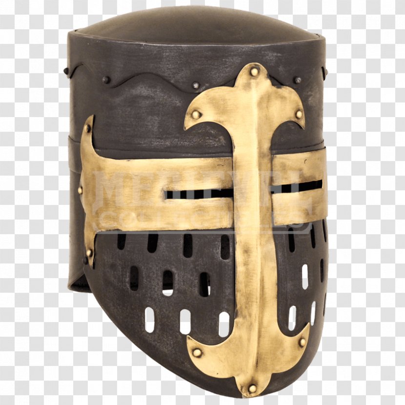 Middle Ages Crusades Great Helm Knight Helmet - Barbute Transparent PNG