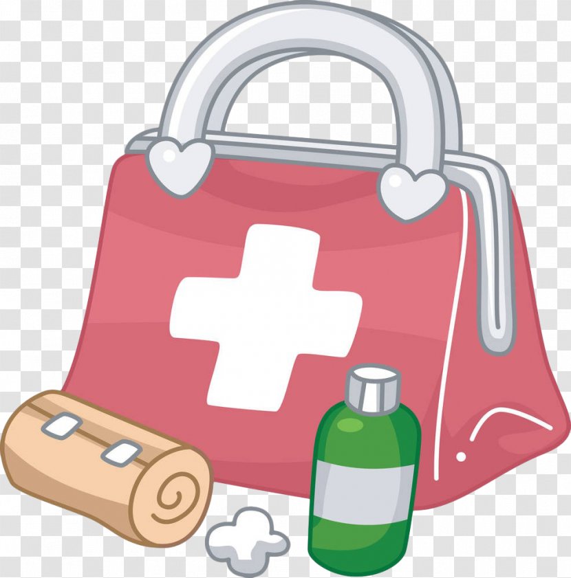First Aid Kit Clip Art - Can Stock Photo - Hand-painted Medicine Transparent PNG