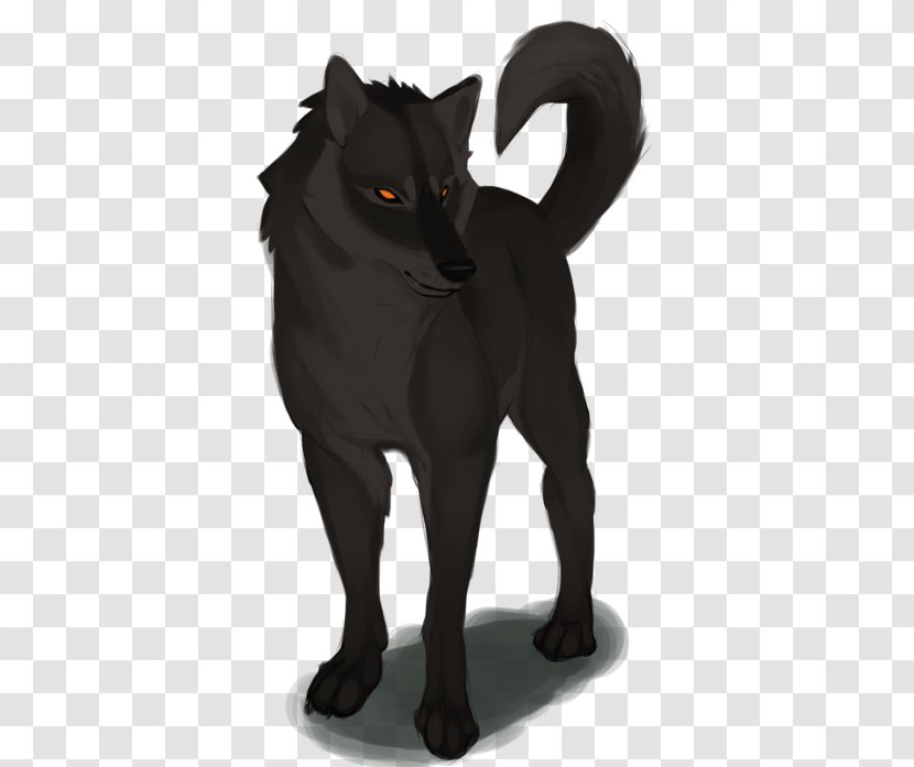 Black Wolf Drawing Cat Canidae Dog - Silhouette - Brown Transparent PNG