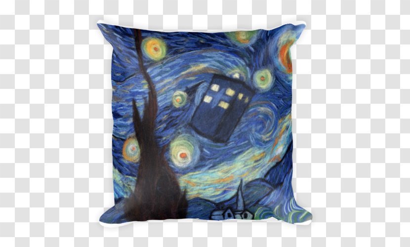 The Starry Night Painting Poster Art TARDIS - Vincent Van Gogh Transparent PNG