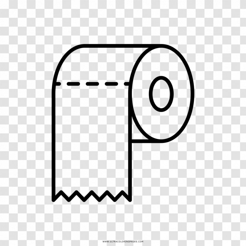 Toilet Paper Drawing Coloring Book Hygiene - Printing Transparent PNG