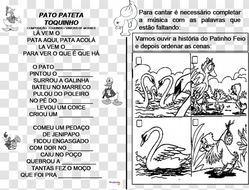 O Pato Text Poetry The Ugly Duckling Poema - Tree - Jornal Transparent PNG