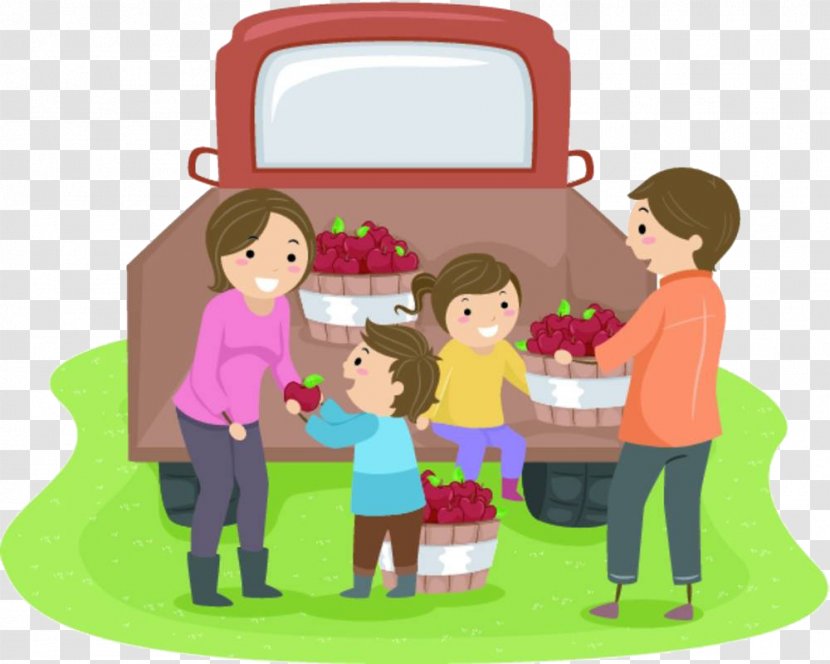 Drawing Family Photography Illustration - Play - The Moved Apple Transparent PNG