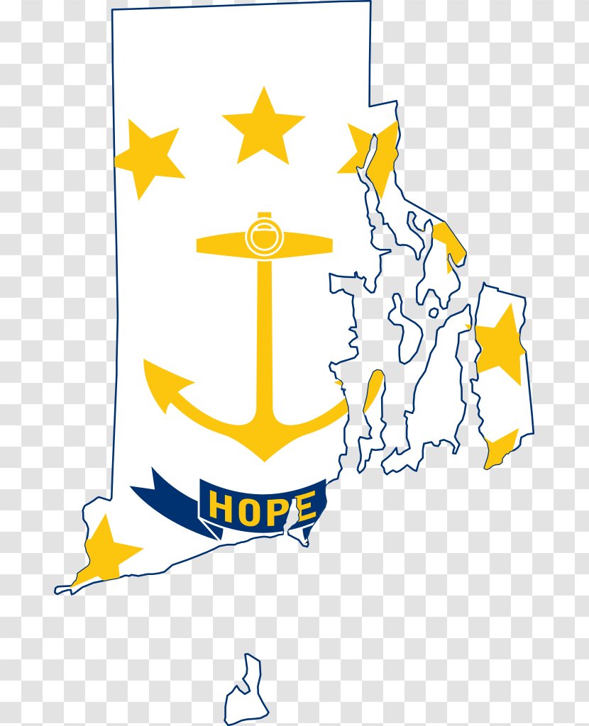 Flag Of Rhode Island State U.S. - Wing Transparent PNG