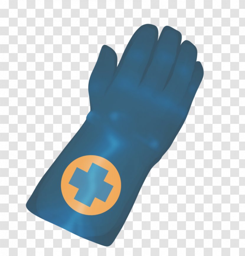 Cobalt Blue Finger - Safety Glove - Design Transparent PNG