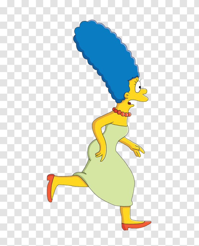 Marge Simpson Homer Lisa Maggie Family - Bird Transparent PNG