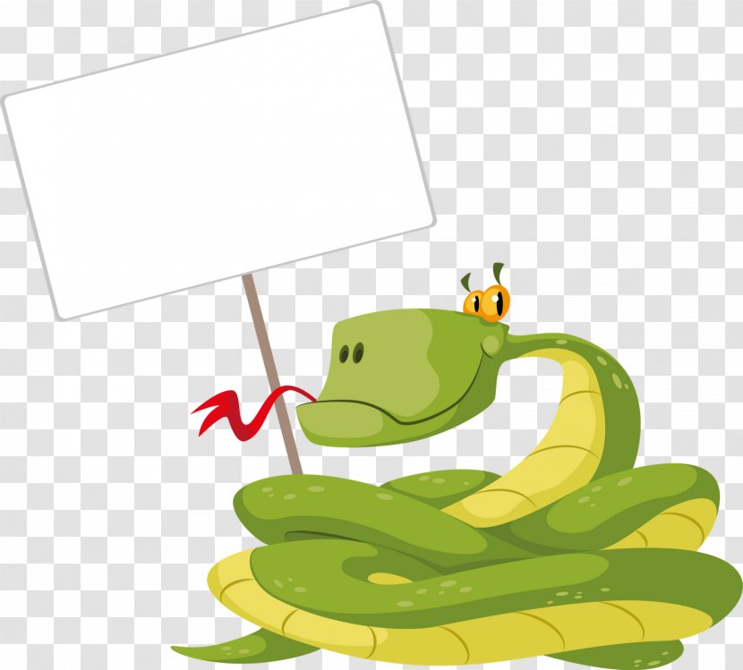 Snake New Year Ded Moroz Clip Art - Plant Transparent PNG