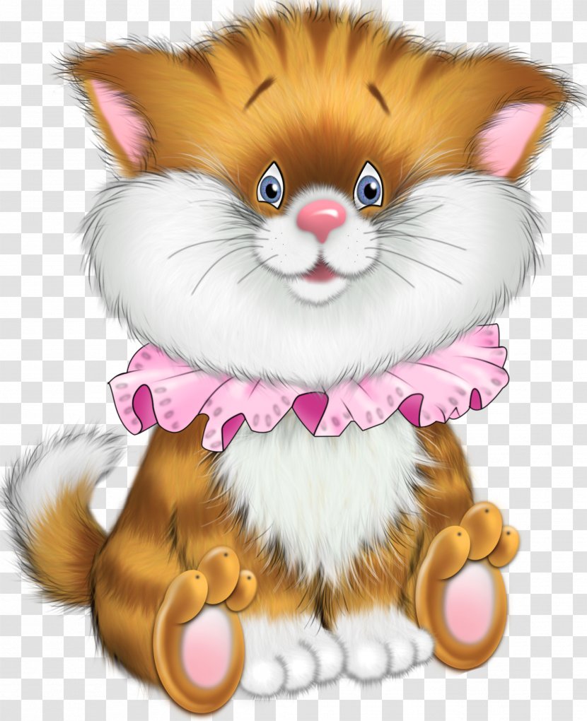 Kitten Cat Whiskers Cuteness - Holiday - Tiger Cartoon Free Clipart Transparent PNG