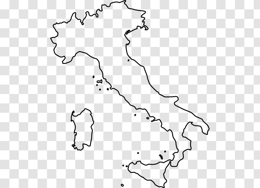Regions Of Italy Blank Map Lombardy Coloring Book - Organism Transparent PNG
