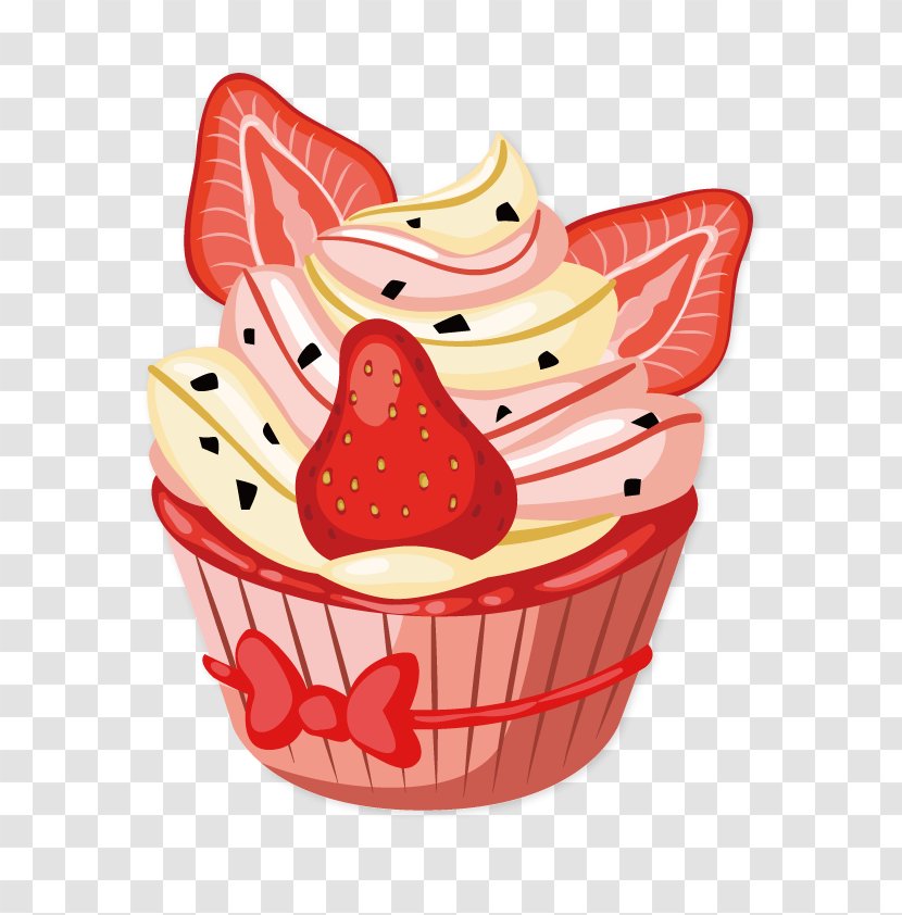 Birthday Cake Cupcake Wedding Wish - Strawberries - Vector Strawberry Transparent PNG