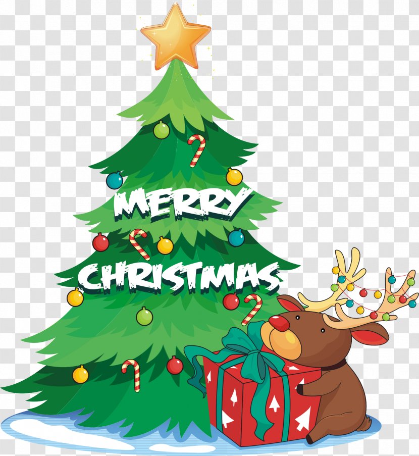 Santa Claus Christmas Tree Clip Art - Pine Family Transparent PNG