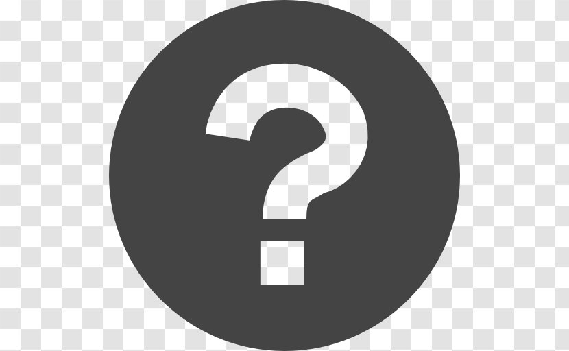 Grayscale Icon - Symbol - Question Mark Transparent PNG