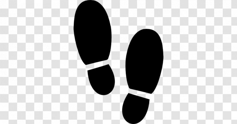 Footprint マーク Gratis - Black And White - Footsteps Transparent PNG