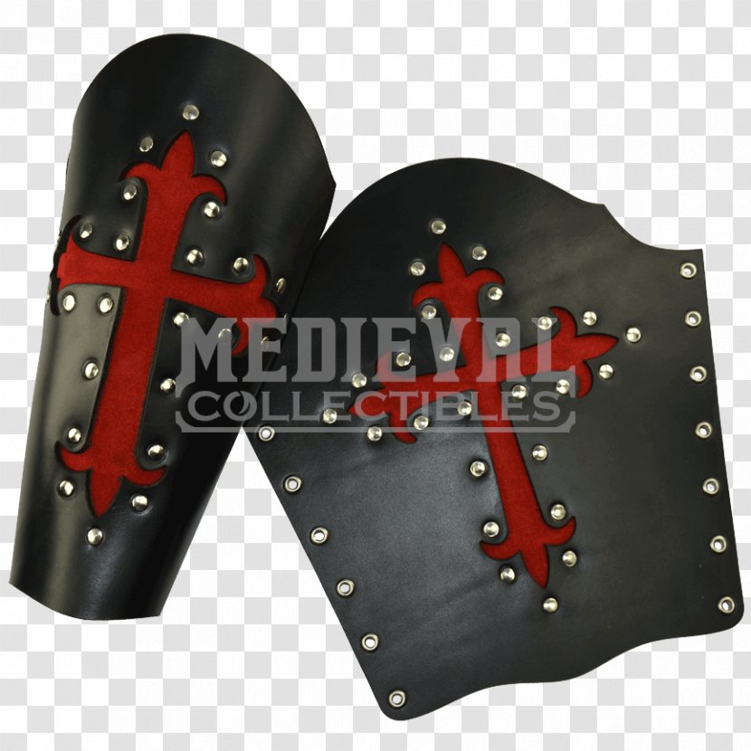 Bracer Vambrace Gauntlet Leather Crafting - Jerusalem Cross - Gothic Transparent PNG