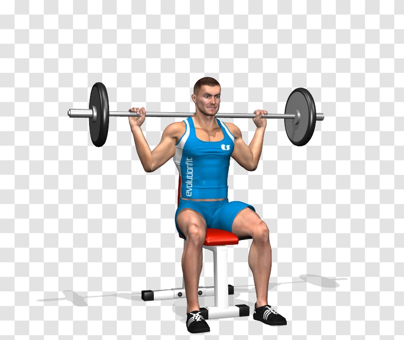 Powerlifting Barbell Squat Weight Training Exercise - Flower - Dumbbell Shoulder Press Transparent PNG