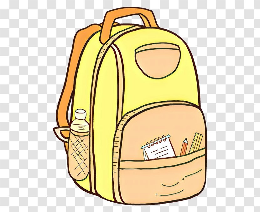 Backpack Bag Yellow Luggage And Bags Clip Art Transparent PNG