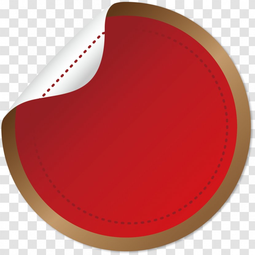 Red - Dotted Line Transparent PNG