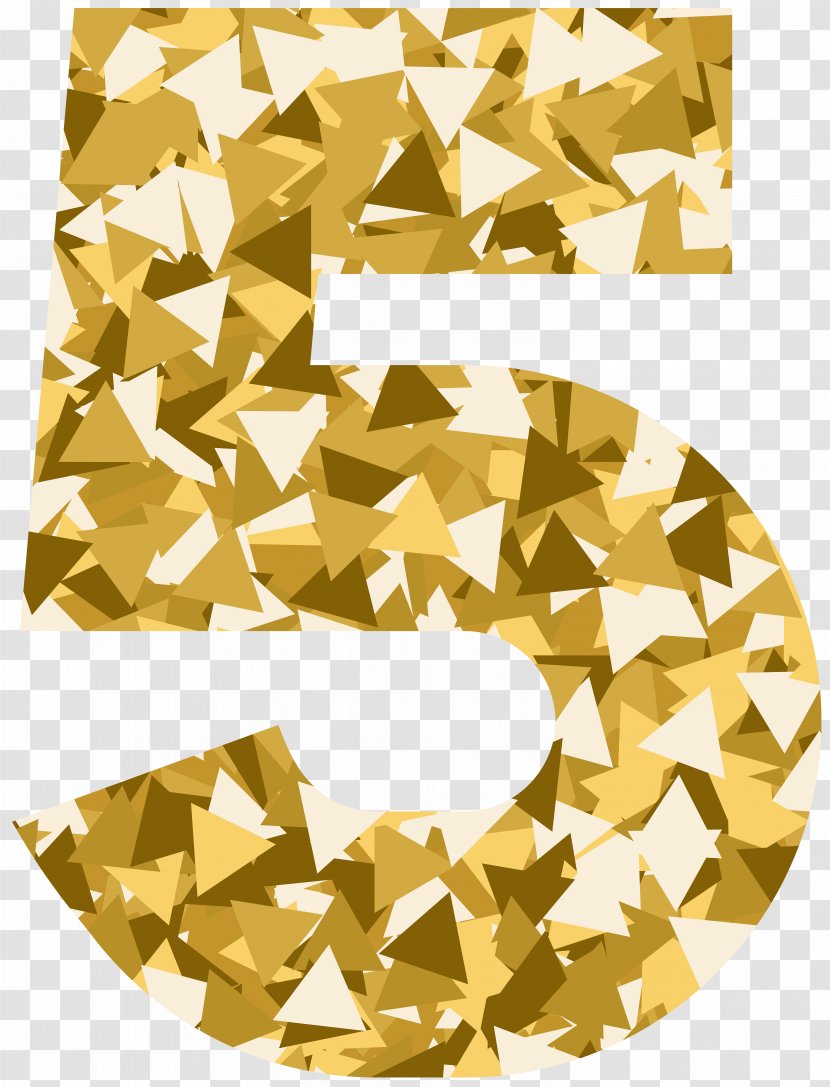 Geometry Geometric Shape Clip Art - Mosaic Style Number Five Image Transparent PNG