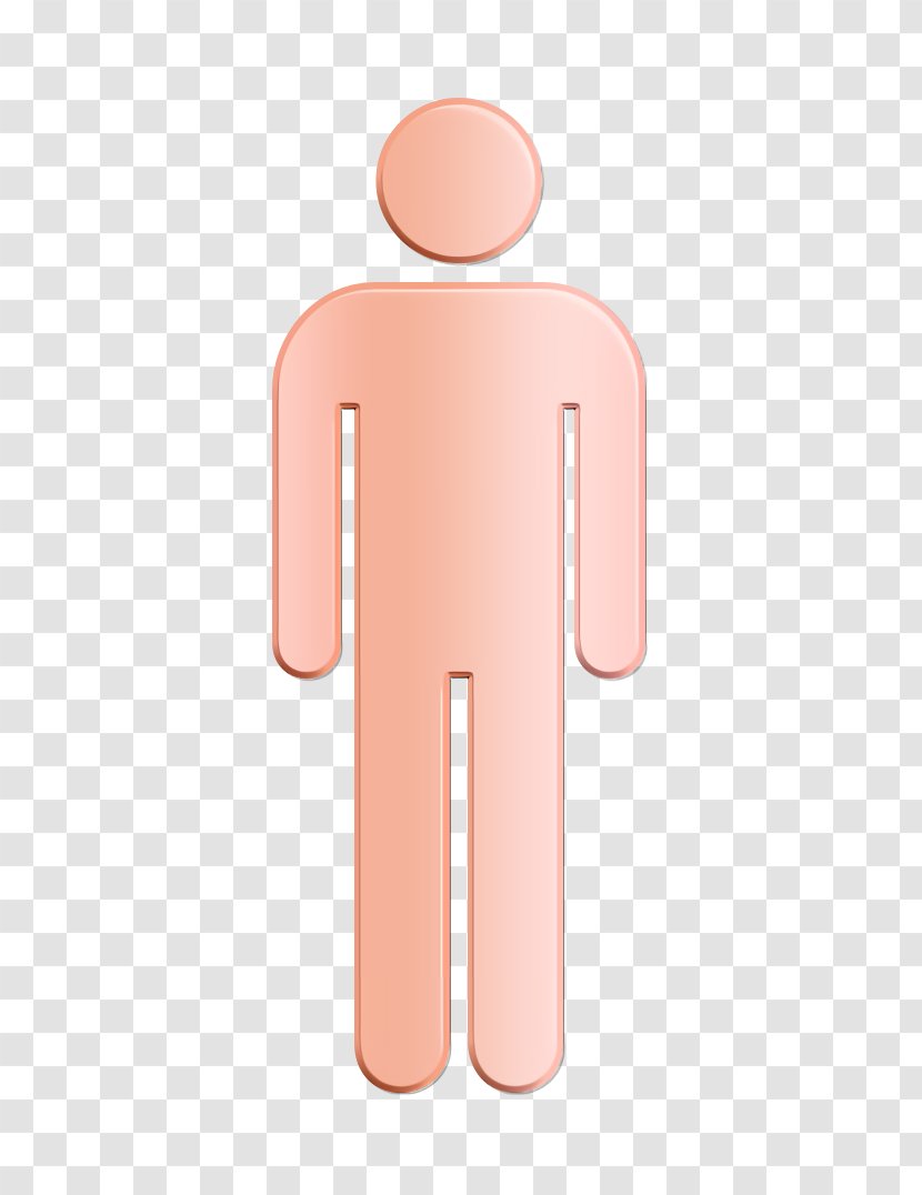 Man Icon - Peach - Material Property Transparent PNG
