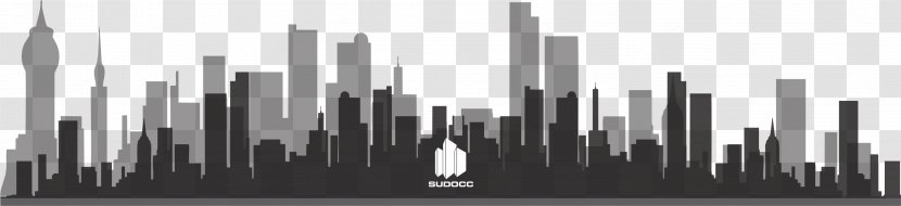 Skyscraper Building Line Project Logo - Monochrome Photography Transparent PNG