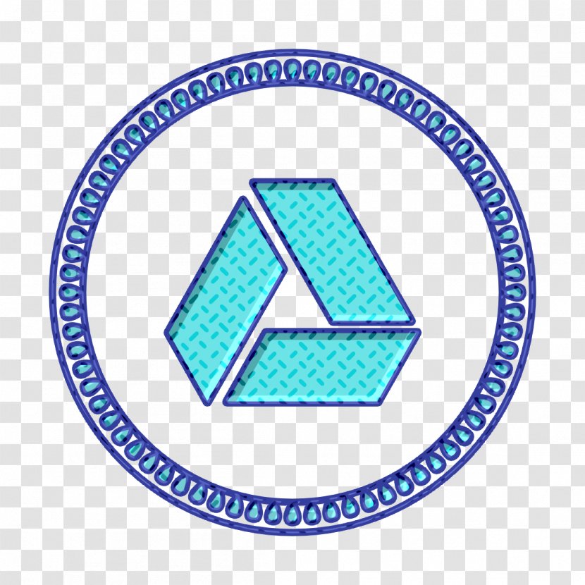Data Safe Icon Design Drive - Logo - Triangle Electric Blue Transparent PNG