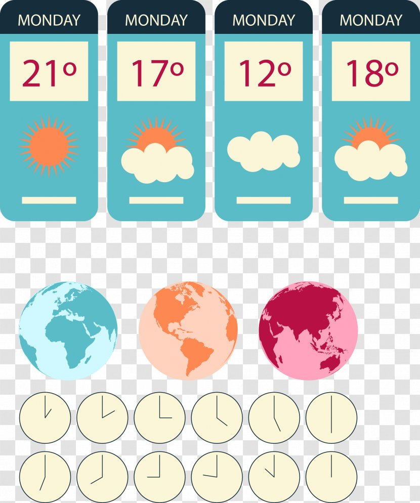 Earth Euclidean Vector Icon - Ink - Painted Weather Forecast Transparent PNG