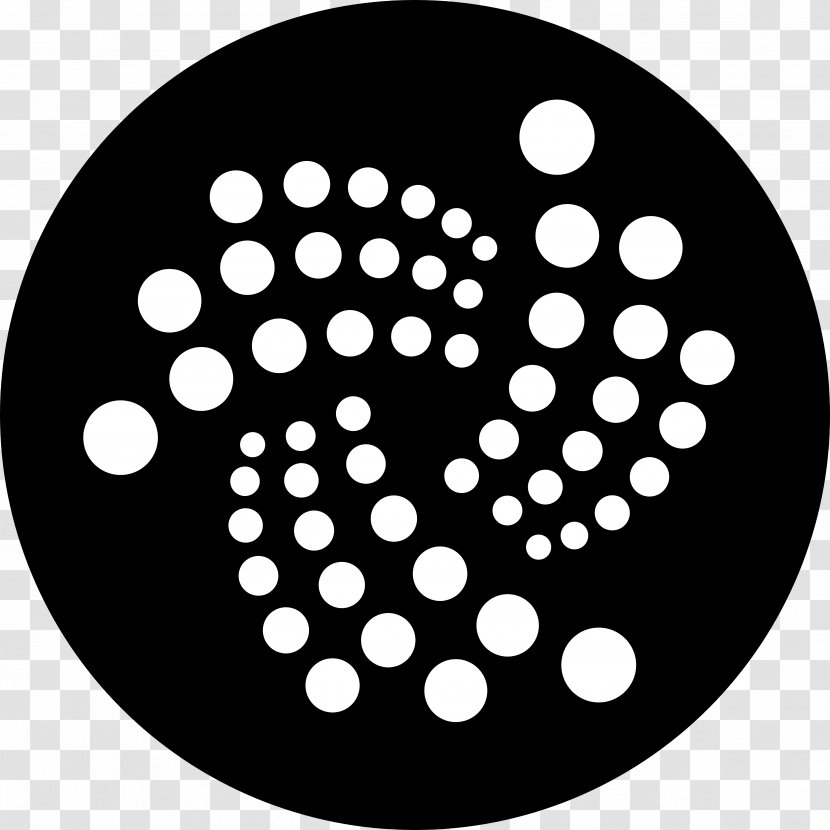 IOTA Cryptocurrency Logo Internet Of Things Tether - Black - Bitcoin Transparent PNG