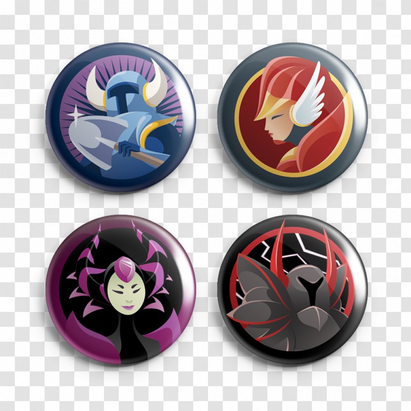 Shovel Knight Button Pin Badges Shield - Game - Send Email Transparent PNG
