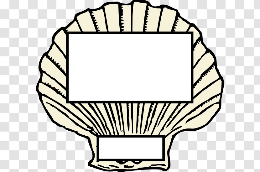 Clam Seashell Free Content Clip Art - Website - Shell Outline Transparent PNG