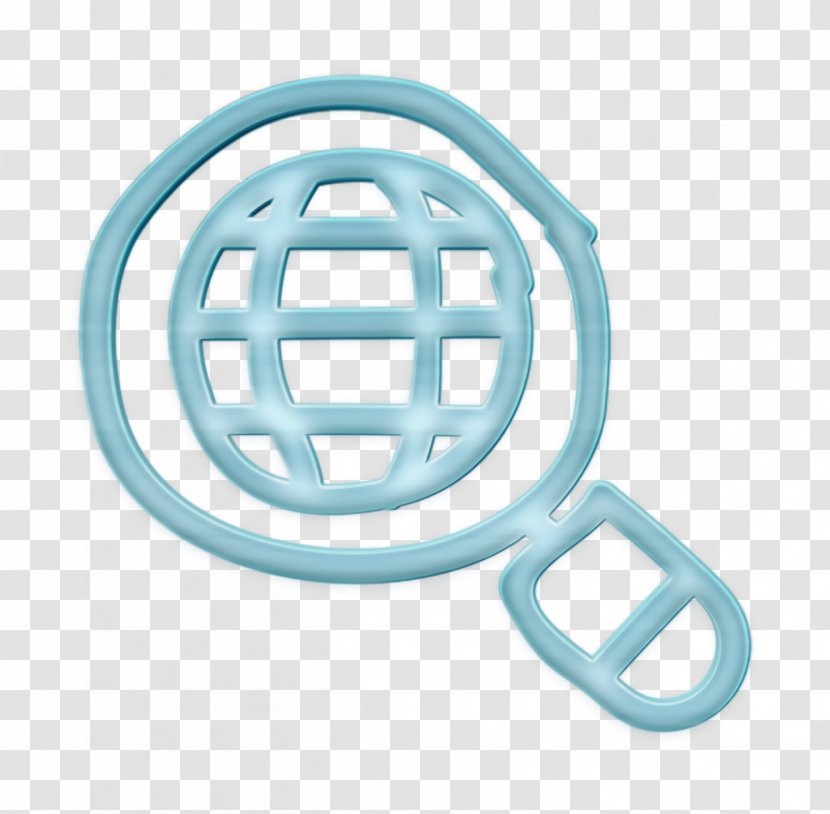 Browser Icon Global Internet - Magnifier - Logo Turquoise Transparent PNG