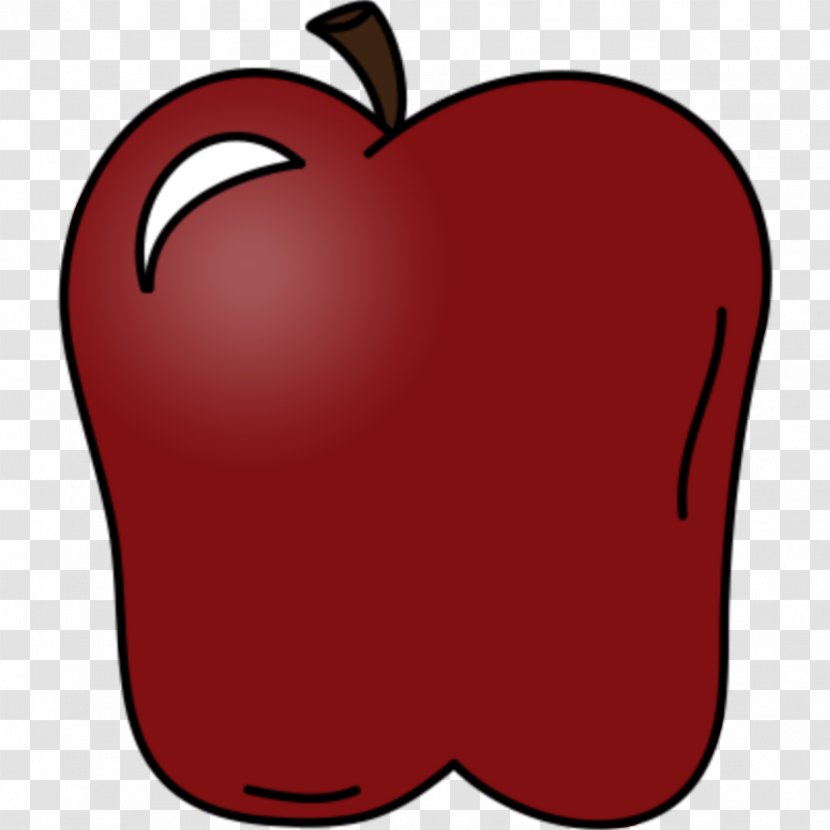 Red Maroon Clip Art - Apple Transparent PNG