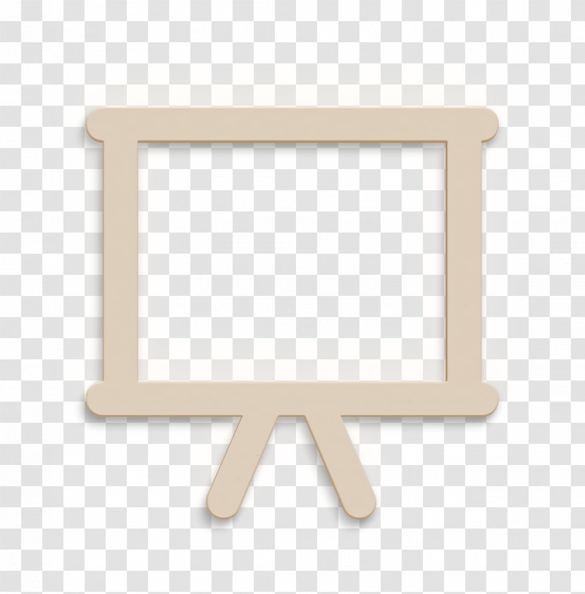 Lecture Icon Meeting Office - Rectangle - Beige Transparent PNG