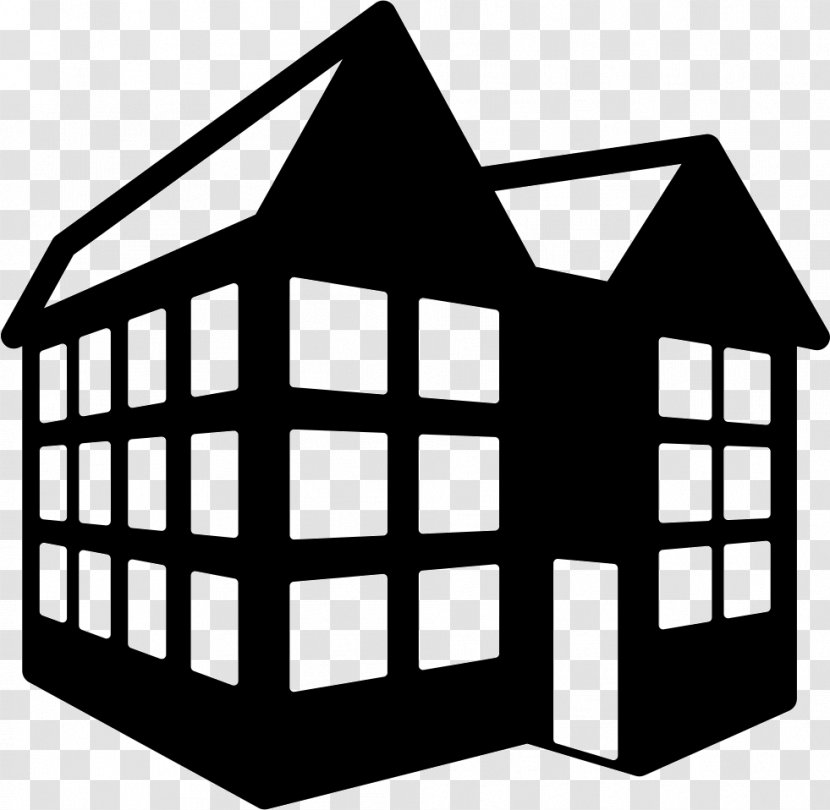 Building Materials Office Biurowiec - Black And White Transparent PNG